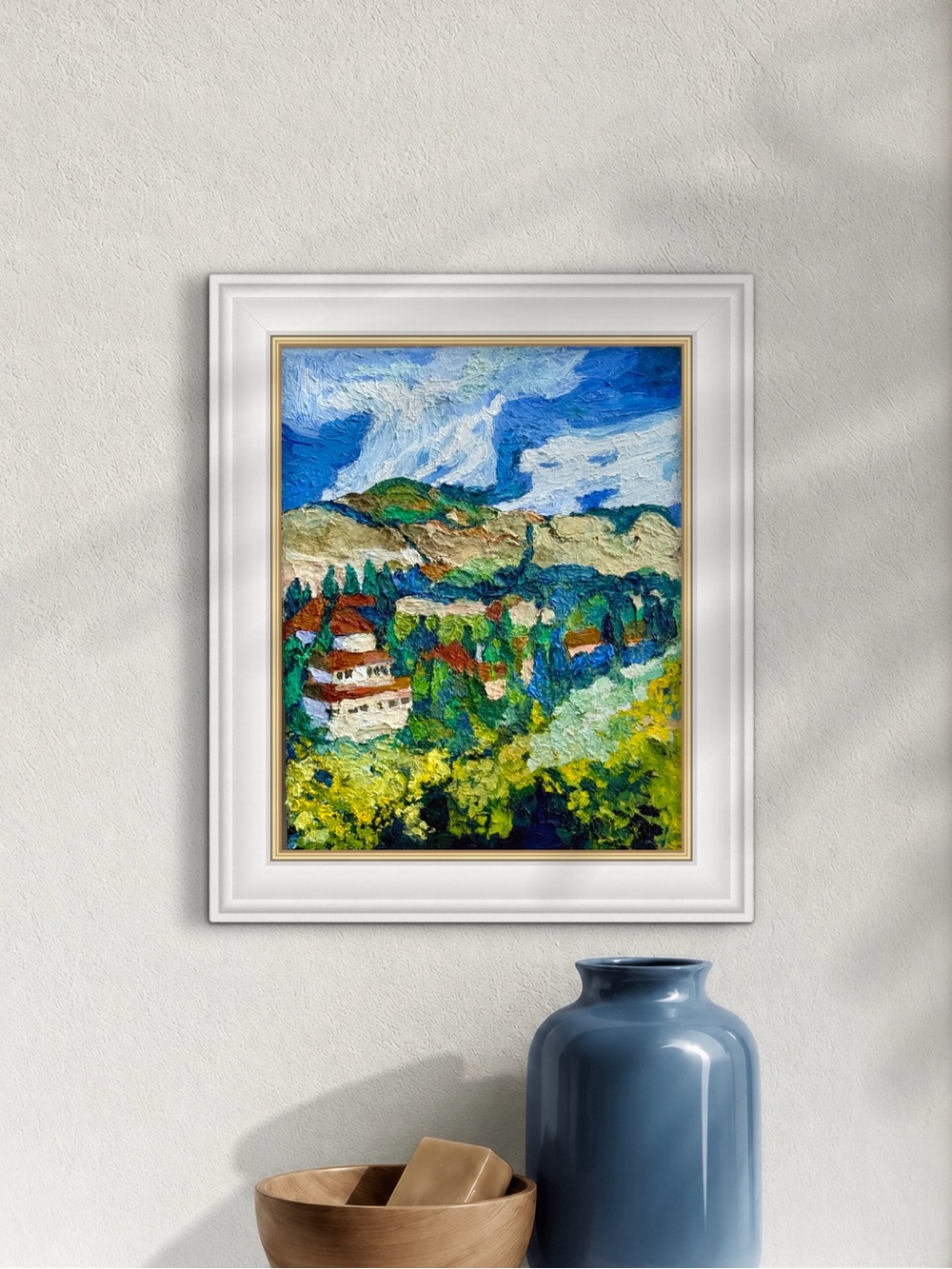 Oil painting, “Albaicin” 11x14” canvas artwork unframed